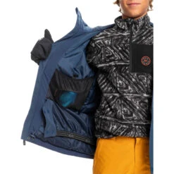 Quiksilver Mission Printed Boys Jacket 2023 -Outerwear Select Stores Quiksilver Mission Printed Boys Jacket 22 23 IBLS 3